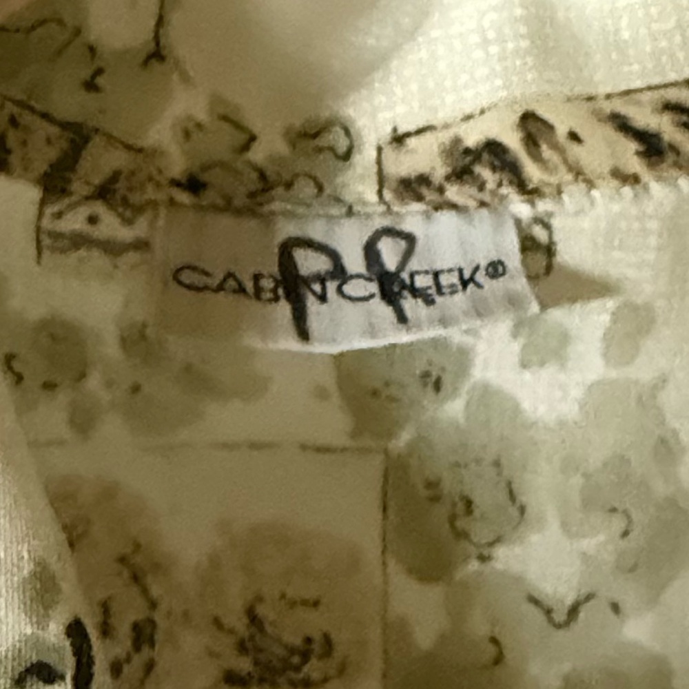 Vintage 90s Cabin Creek Women’s Green Patterned Button Down - Picture 7 of 7